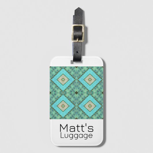 Gepäckträger - architektonisches Muster von Jo Ima Gepäckanhänger (Vorderseite Vertikal)