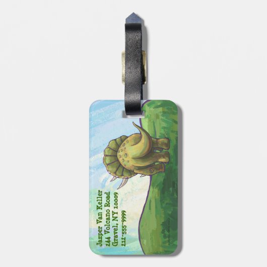 Gepäckträger für Tricerops Leiter und Schwanz Gepäckanhänger (Rückseite vertikal)