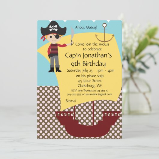 Gepäckträger-Geburtstagspartei Einladung (Stehend Vorderseite)