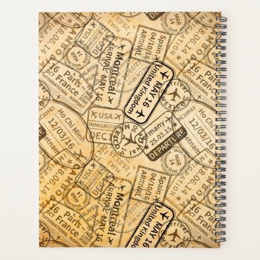 Gepäckträger-Reisemagazin "Hardcover Spiralplaner" Planer (Rückseite)