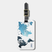 Gepäckträger Tag_Binary Karte Gepäckanhänger (Vorderseite vertikal)