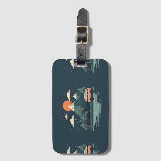 Gepäckträger-Tag Gepäckanhänger (Vorderseite Vertikal)