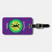 Gepäckträger - Tennisspieler - Personalisiert Gepäckanhänger (Vorderseite horizontal)