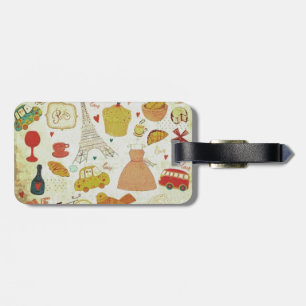 Gepäckumbau, Vintag, Paris, Eiffel-Turm Gepäckanhänger