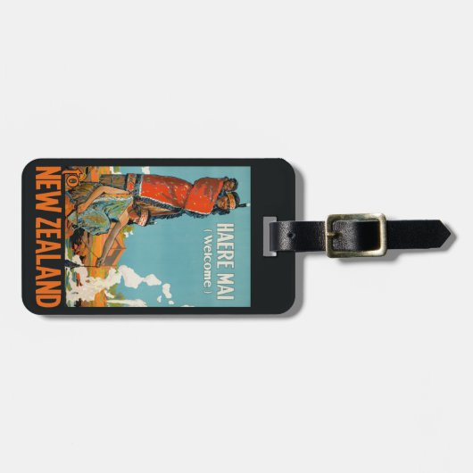 Gepäckumbau Vintager Reise Neuseelands Gepäckanhänger (Vorderseite horizontal)