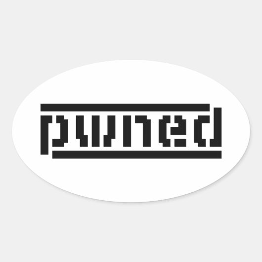 gepanzert ovaler aufkleber (Vorderseite)