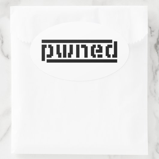 gepanzert ovaler aufkleber (Tasche)