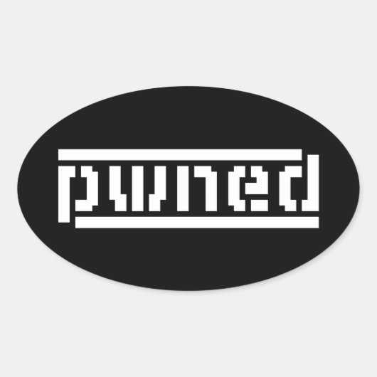 gepanzert ovaler aufkleber (Vorderseite)