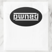 gepanzert ovaler aufkleber (Tasche)