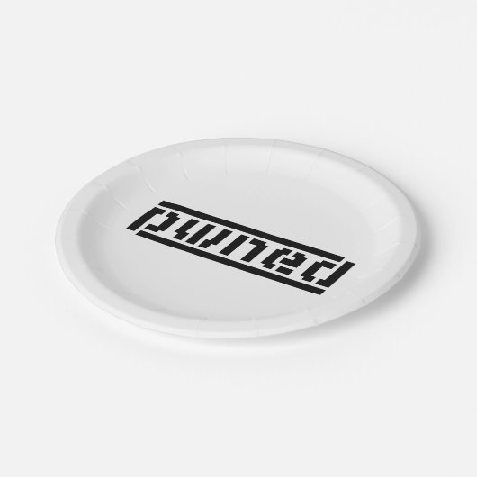 gepanzert pappteller (Schrägansicht)