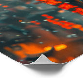 gepanzerte Steppenkatze Poster (Ecke)