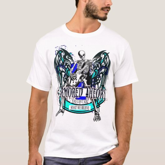 Gepanzerte Theorie epischer (so Metall) White T T-Shirt (Vorderseite)