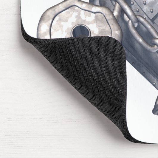 Gepanzertes Herz Mousepad (Ecke)