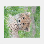 Gepard 002 fleecedecke (Vorderseite (Horizontal))