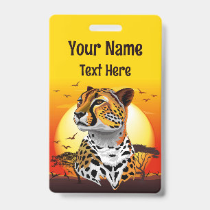 Gepard Afrikanische Katze Wildes Tier Ausweis