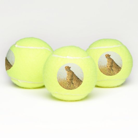 Gepard-Afrikanisches Wildtier Big Cat Foto Tennisbälle (Multi)