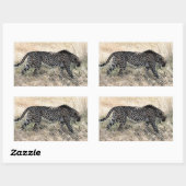 Gepard-Aufkleber 1 Rechteckiger Aufkleber (Blatt)