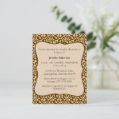 Gepard-Babyparty Einladung (Stehend Vorderseite)