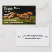 Gepard, der sein Opfer jagt Visitenkarte (Vorne/Hinten)