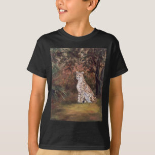 Gepard, der stolzes Jungen-T-Shirt sitzt T-Shirt