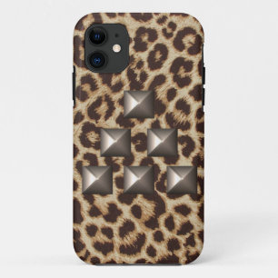 Gepard-Dreieck-Case mit Nieten iPhone 11 Hülle