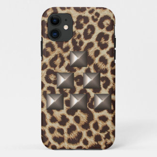 Gepard-Dreieck-Case mit Nieten iPhone 11 Hülle