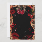 Gepard-Druck Geburtstagseinladung Einladung (Rückseite)