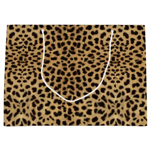 Gepard-Druck Große Geschenktüte (Vorderseite)