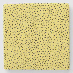 Gepard-Druck in Naturfarbe Steinuntersetzer