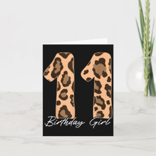Gepard-Druck Kinder 11 Jahre alter Gepard 11. Karte