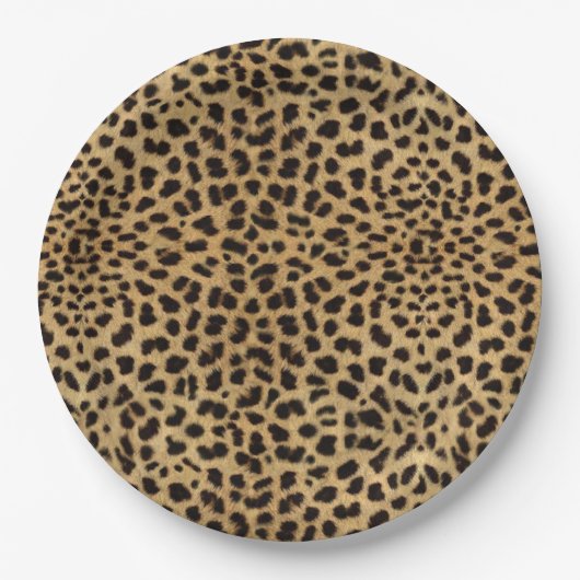 Gepard-Druck Pappteller (Vorderseite)