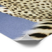 Gepard-Druck Poster (Ecke)