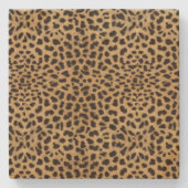 Gepard-Druck Steinuntersetzer (Vorderseite)