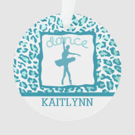 Gepard-Druck-Tanz in der Türkis-Verzierung Ornament