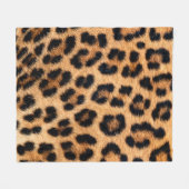 Gepard-Druckstruktur Fleecedecke (Vorderseite (Horizontal))