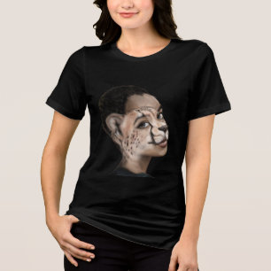 Gepard-Frau Tri-Blend Shirt