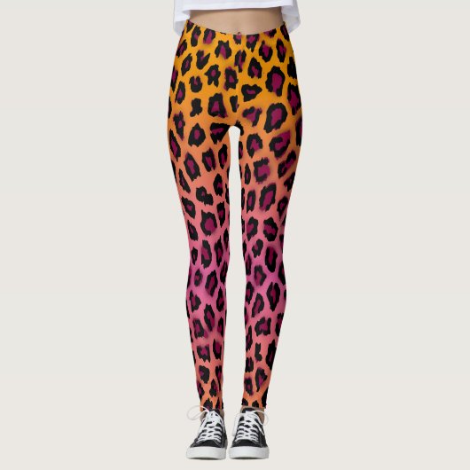Gepard-Haut Leggings (Vorderseite)