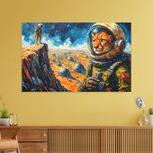 GEPARD IM ALL-4 LEINWANDDRUCK (Insitu (Wohnzimmer))