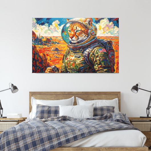 GEPARD IM ALL-5 LEINWANDDRUCK (Insitu (Schlafzimmer))