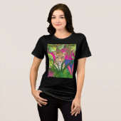 Gepard im Gras Tri-Blend Shirt (Vorderseite voll)