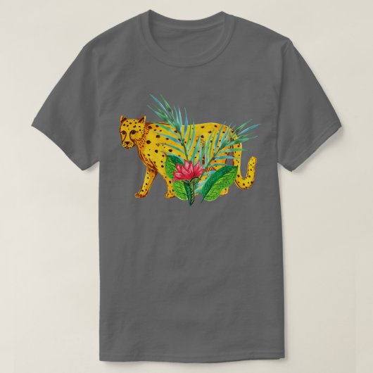 Gepard im Unkraut T-Shirt (Design vorne)