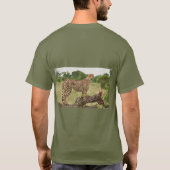 Gepard in Afrika T-Shirt (Rückseite)