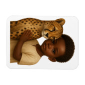 Gepard & Junge: Band der Wildnis und Unschuld Magnet (Horizontal)