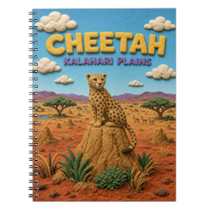 Gepard Kalahari-Ebenen Modern KlayKoo Notizblock