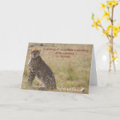 Gepard Karte (Gelbe Blume)