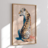 Gepard Leopard Gemälde Wandkunst Malerei Safari Poster