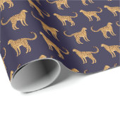 Gepard, Leopard Geschenkpapier (Rolleneckpunkt)