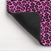 Gepard-/Leopard-Pink-Mausunterlage Mousepad (Ecke)