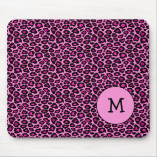 Gepard-/Leopard-Pink-Mausunterlage Mousepad