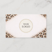Gepard Leopard Print Logo Professional Visitenkarte (Vorderseite)